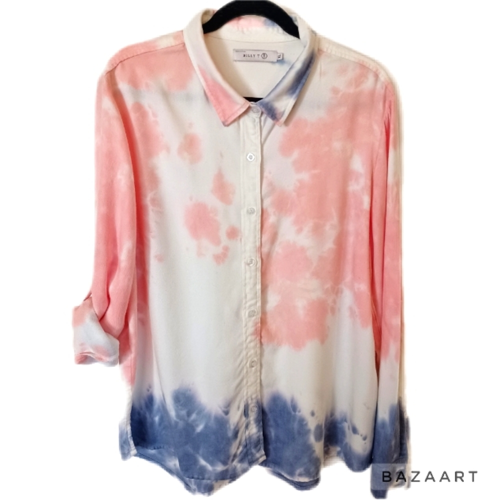 Last Week of Closet! Billy T Dip Dye Button Down Shirt